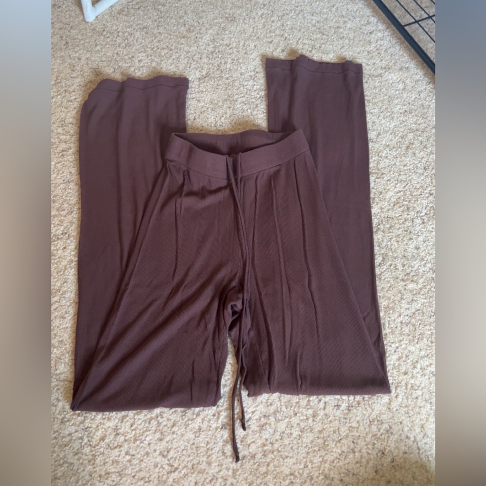 SKIMS Brown Pajama Pants